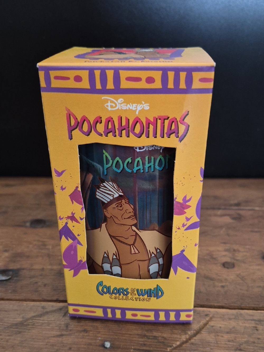 Vintage Walt Disney Classic Pocahontas Burger King Collectible Tumbler